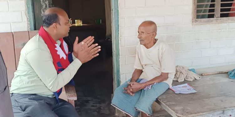 स्वतन्त्र उम्मेदवार राजेश बिद्रोही समाजमा स्वतन्त्रता कमाउदै