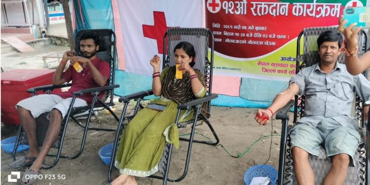 नेपाल कुशवाहा समाज सहित अन्य समाजको सहभागिता रक्त दान कार्यक्रम सम्पन्न