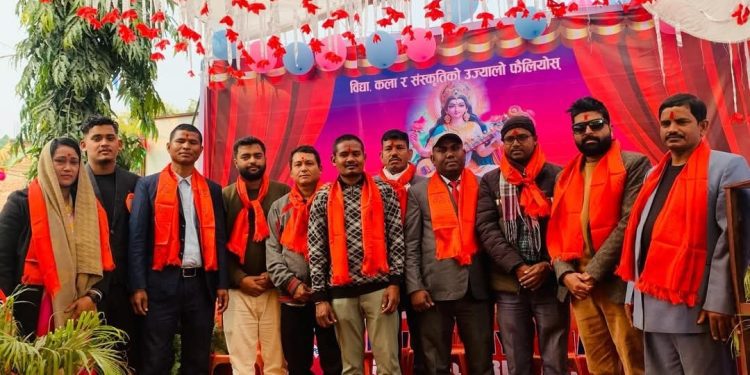 लहान विद्यामंदिर इंगलिश बोर्डिङ स्कुलको पूजा समारोह भव्य रूपमा सम्पन्न