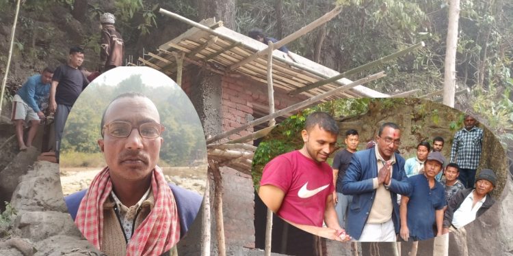 सामाजिक एकताको प्रतीक: चन्द्रघण्टा देवी मन्दिरको निर्माण सम्पन्नताकाे संघारमा