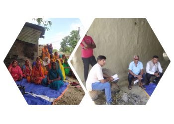 श्रमिकको आस्था बुझन उप -प्रमुख महतो दलित  बस्तीमा