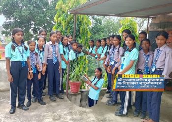 खुशबु सिंहले जन्म दिनमा बिधालयमा रोपे फूल,समाजका सकारात्मक सन्देश दिदै