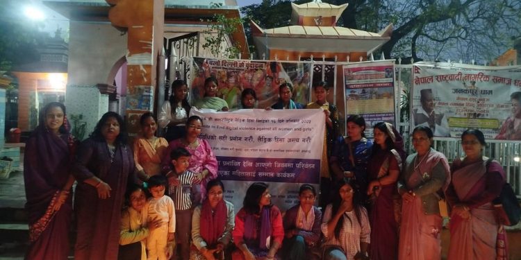 हिंसा भोगेर पुनःस्थापित महिलाको हौसला–वृद्धि : मधेसमा दीप प्रज्वलन