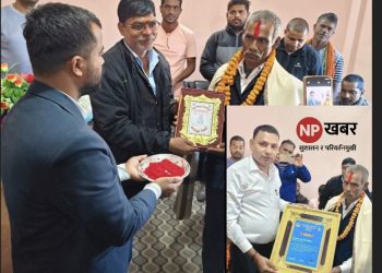 बलान बिहुल–पूर्व प्रमुख प्रशासकीय अधिकृत मुसहरु साहलाई सम्मानपूर्वक बिदाइ