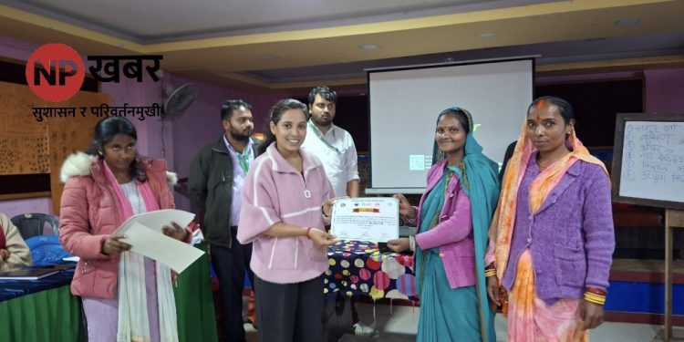 स्थानीय उत्पादनबाट पोषण सुधार लक्ष्य, लहानमा कृषक तालिम