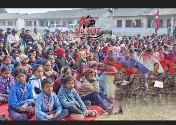 जनता नमुना प्राविधिक धार विद्यालय सोनवर्षामा एन.सि.सि अल्मुनाईको ८ औं वार्षिकोत्सव भब्य