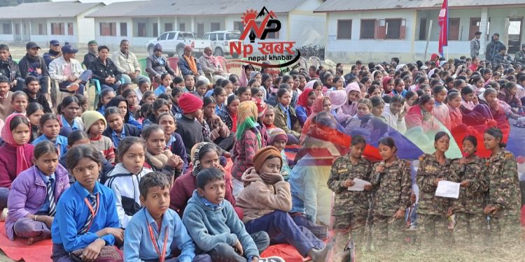 जनता नमुना प्राविधिक धार विद्यालय सोनवर्षामा एन.सि.सि अल्मुनाईको ८ औं वार्षिकोत्सव भब्य