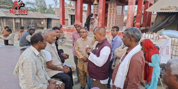 हलो चिन्हमा मतदान अपिल गर्दै न्यौपानेको मतदातासँग प्रत्यक्ष संवाद
